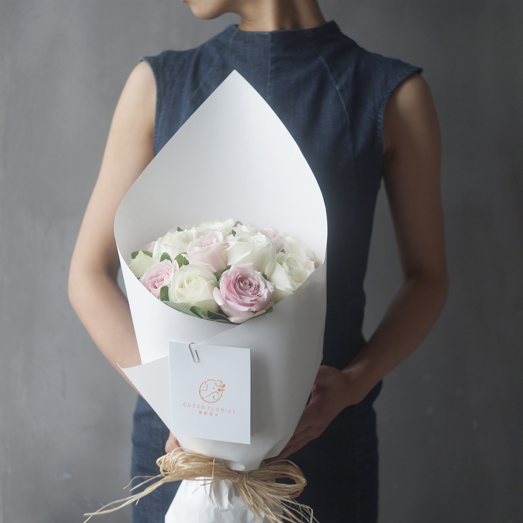 『葵恩』≡法式花束≡【21枝玫瑰】